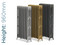 CI-NE960-4-TH - Georgian 4 Column Cast Iron Radiator H960mm x W999mm CI-NE960-4-TH - Georgian 4 Column Cast Iron Radiator H960mm x W999mm